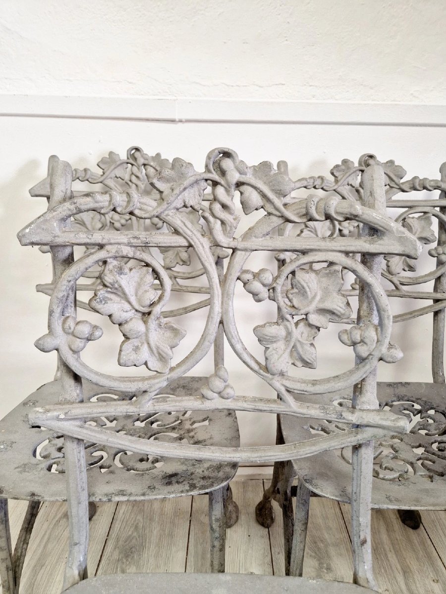 Antique French Garden Chairs (4)-photo-3
