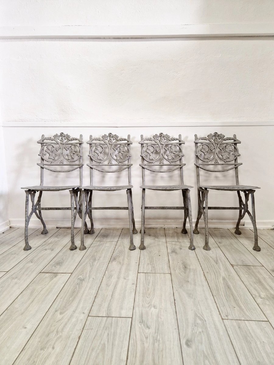Antique French Garden Chairs (4)-photo-4