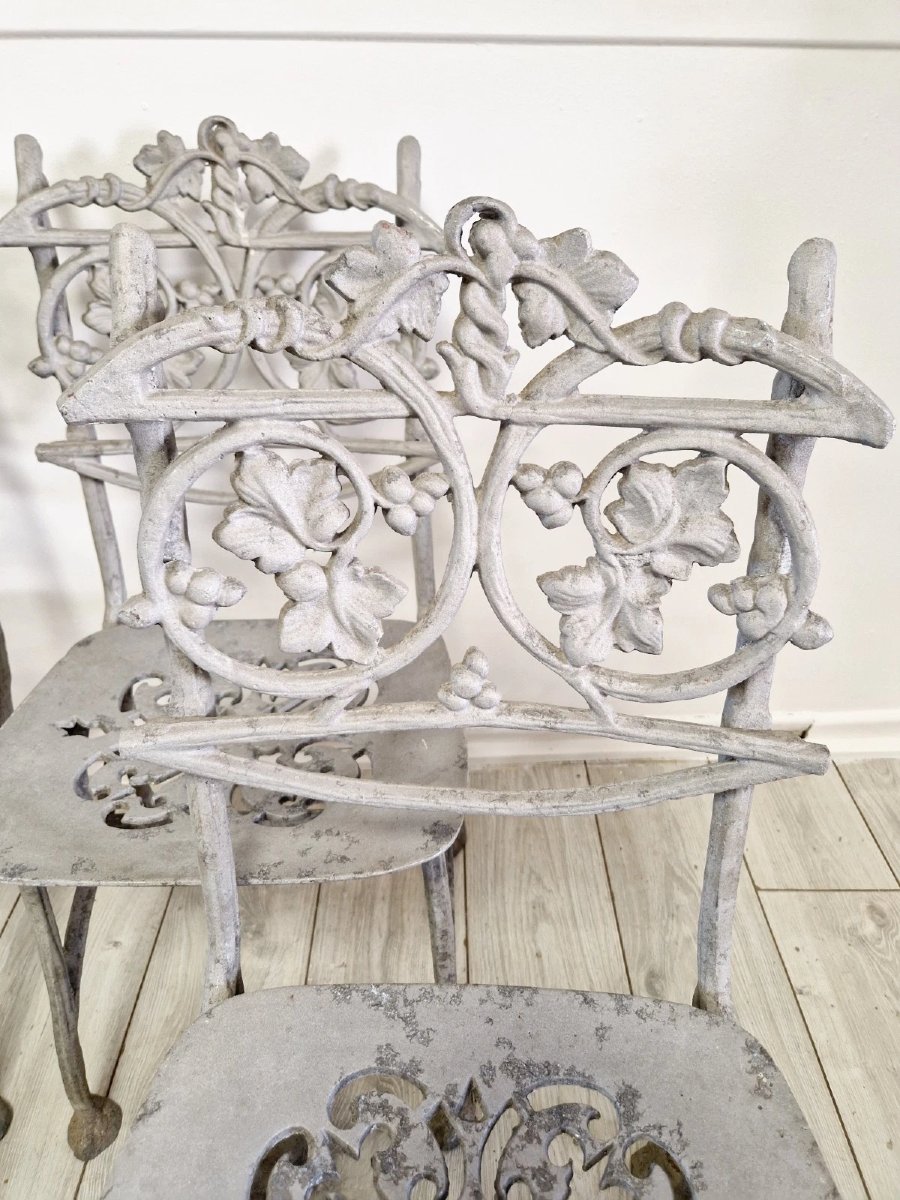 Antique French Garden Chairs (4)-photo-2