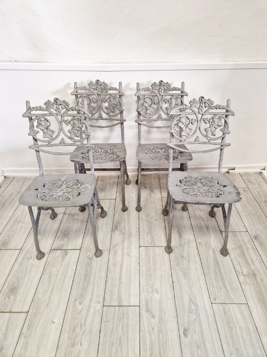 Antique French Garden Chairs (4)-photo-5