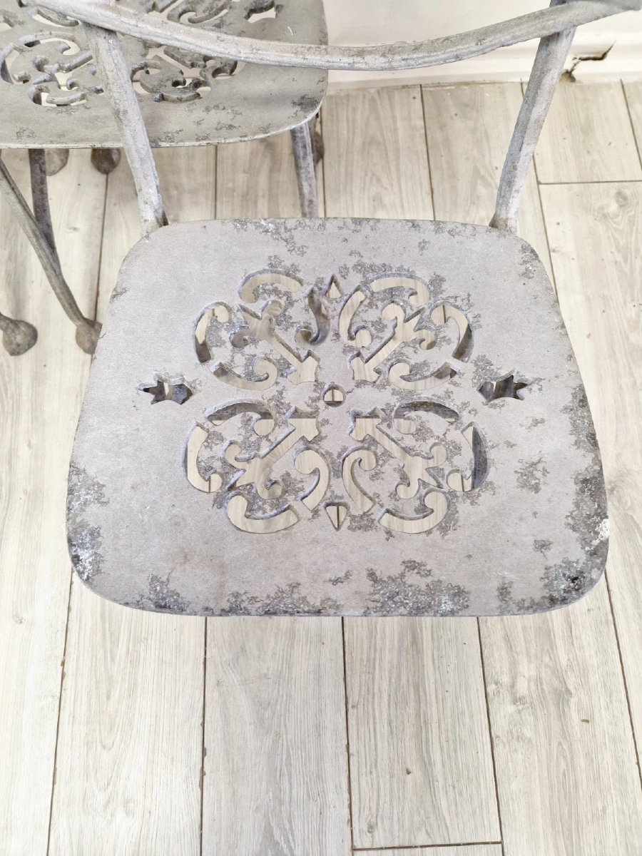 Antique French Garden Chairs (4)-photo-8