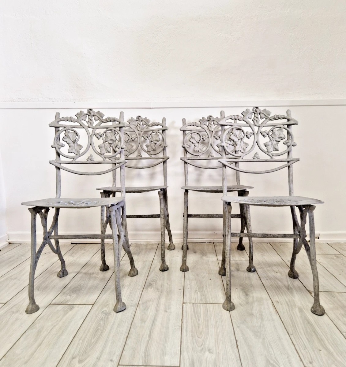 Antique French Garden Chairs (4)