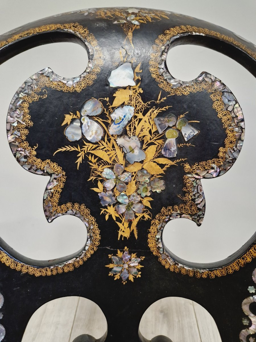 Pair Of Antique French Napoleon Chairs-photo-1