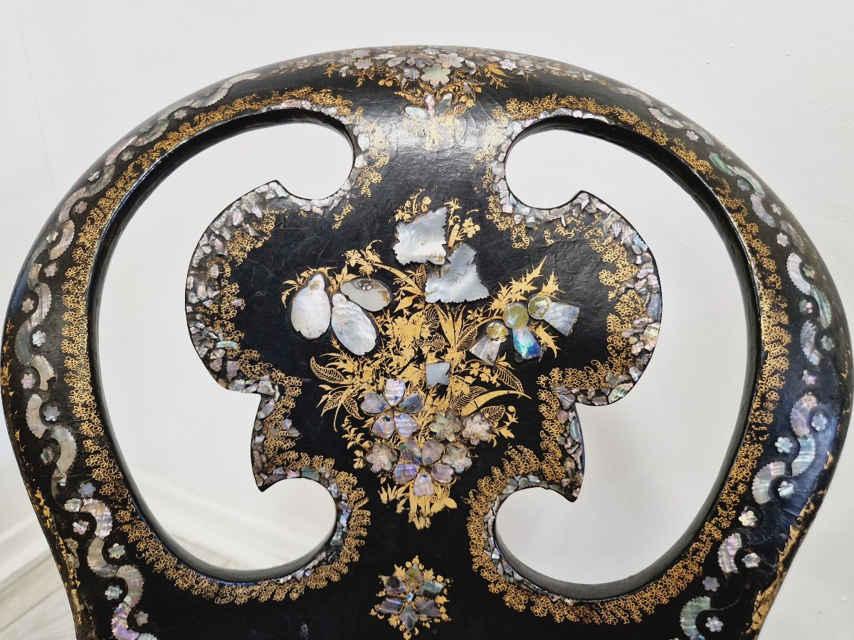 Pair Of Antique French Napoleon Chairs-photo-6