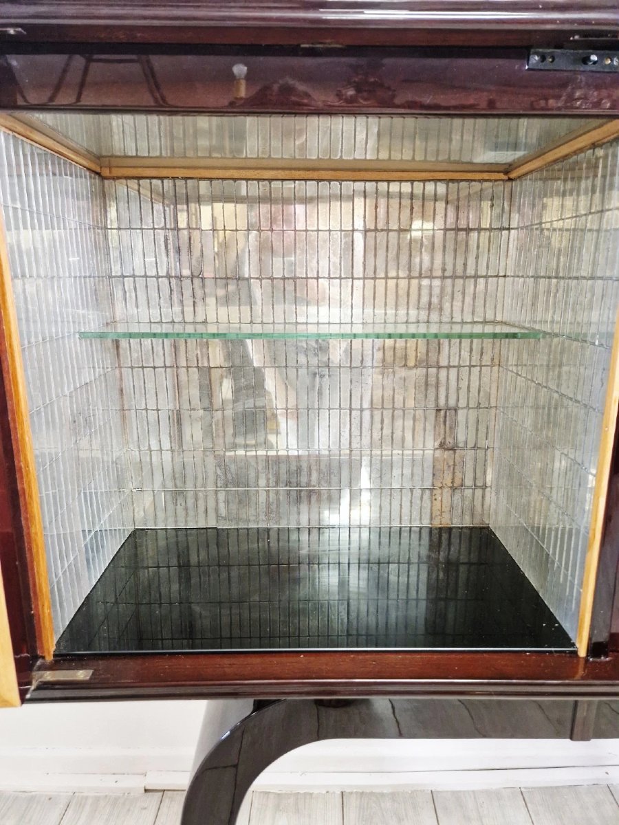 Italian Art Deco Cocktail Cabinet-photo-3