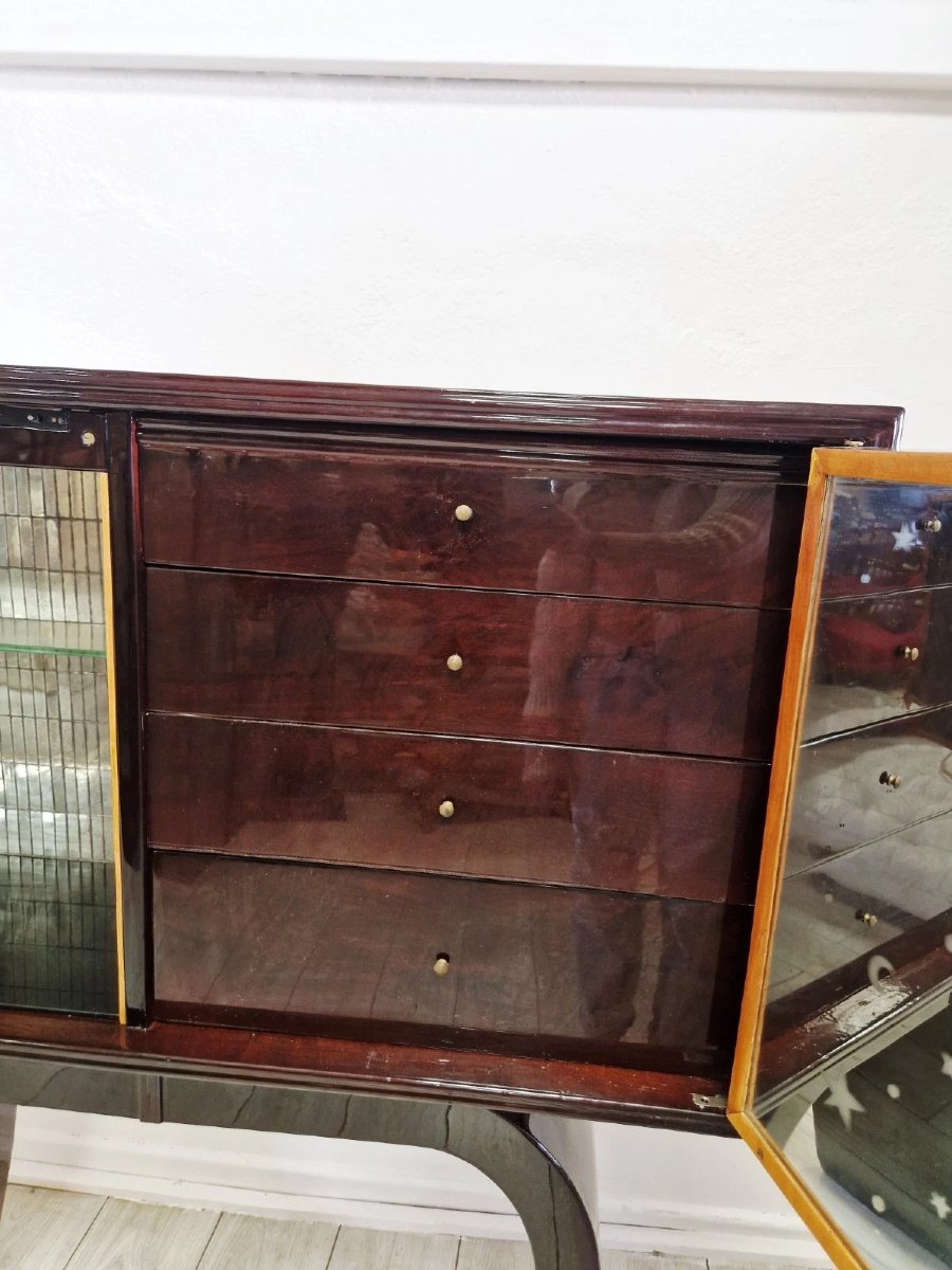 Italian Art Deco Cocktail Cabinet-photo-1