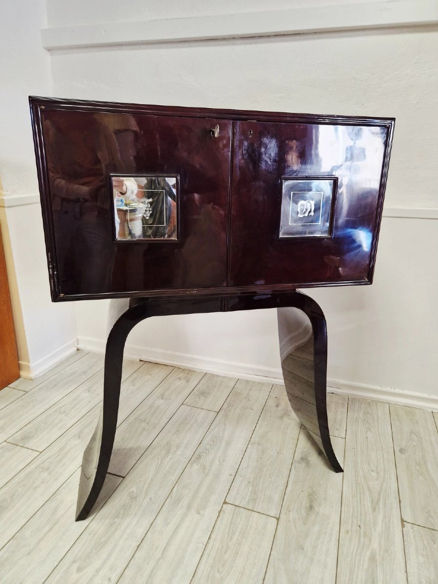 Italian Art Deco Cocktail Cabinet-photo-5