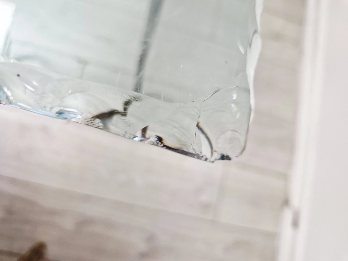 Vintage Glass And Metal Console-photo-7