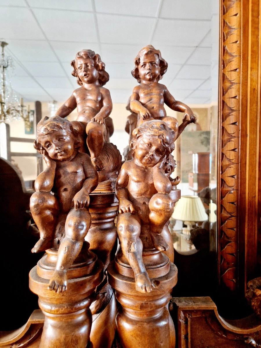 Antique Italian Renaissance Bedroom Set Attr Luigi Frullini-photo-4