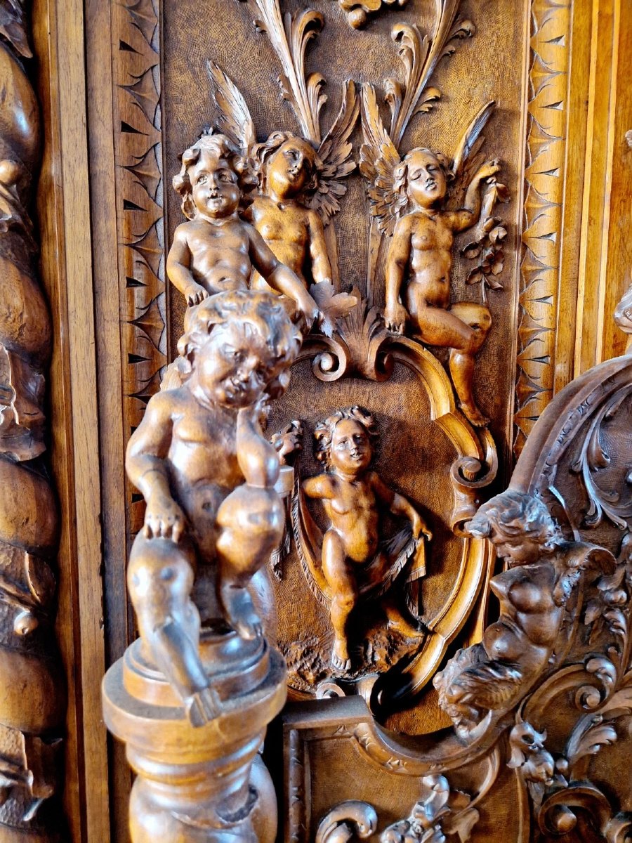 Antique Italian Renaissance Bedroom Set Attr Luigi Frullini-photo-1