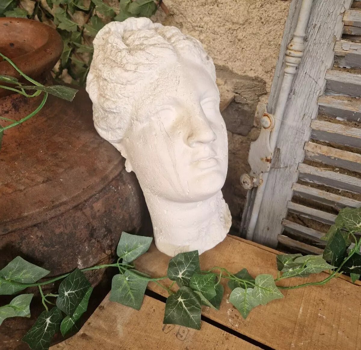 Buste mural antique de Vénus grandeur nature-photo-3