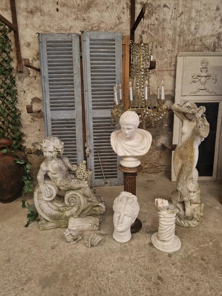 Buste mural antique de Vénus grandeur nature-photo-4