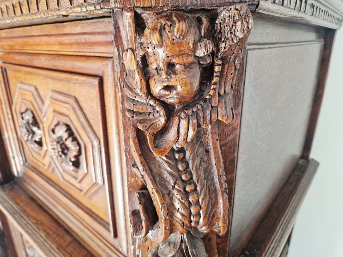 Antique 19th Century French Renaissance Wardrobe-photo-3