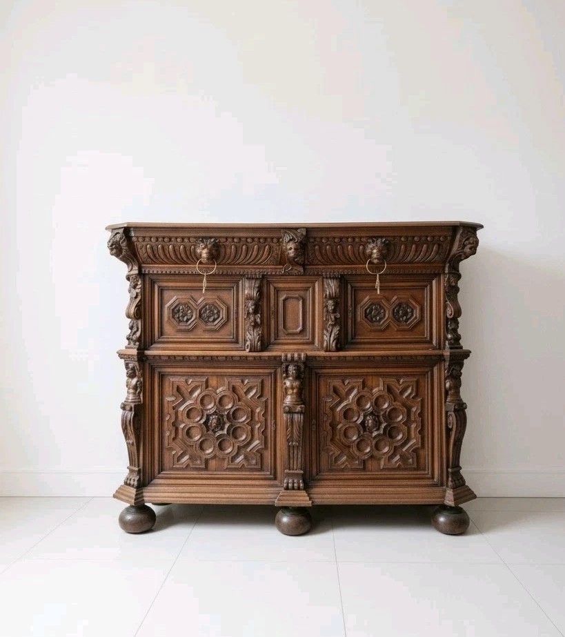 Antique 19th Century French Renaissance Wardrobe