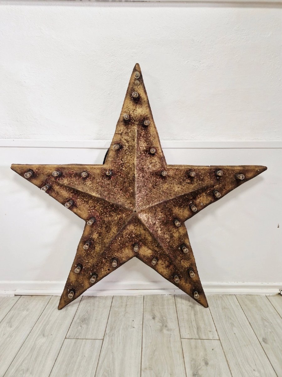 Grande enseigne lumineuse de lampe de cirque vintage-photo-1