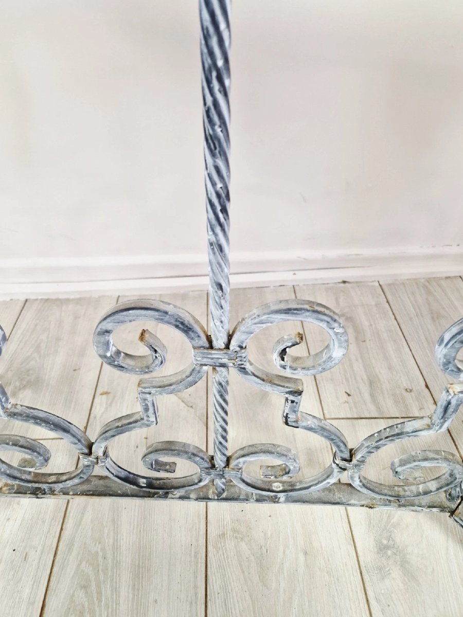 Vintage Metal Console Table-photo-7