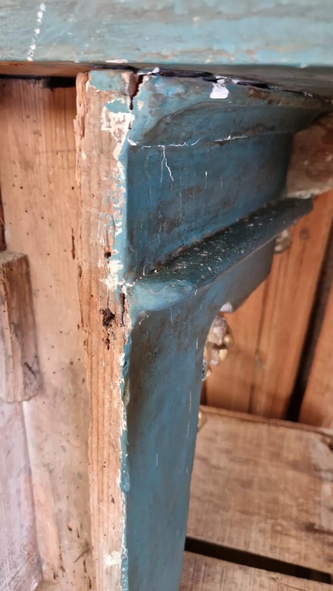 Antique 19th Century Religious Console-photo-2