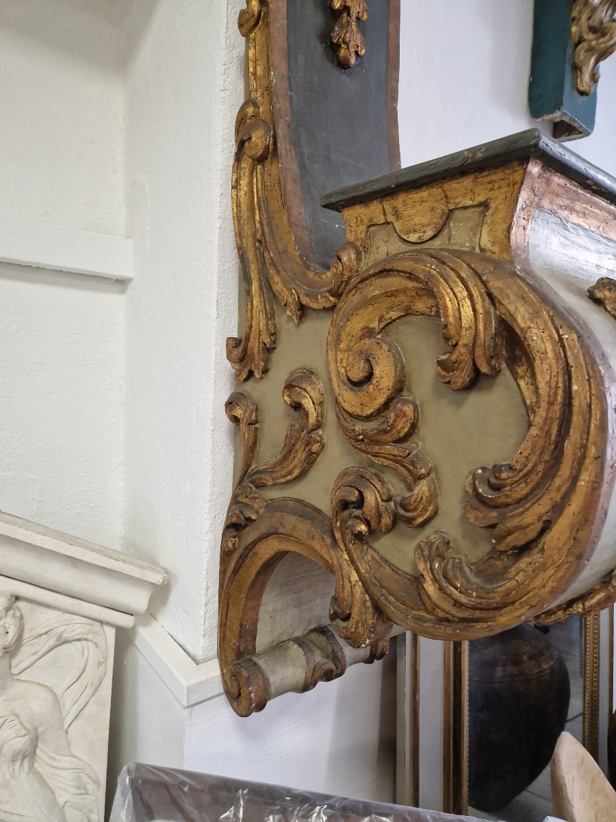 Paire de consoles françaises de style Louis XVI, XVIIIe siècle-photo-4