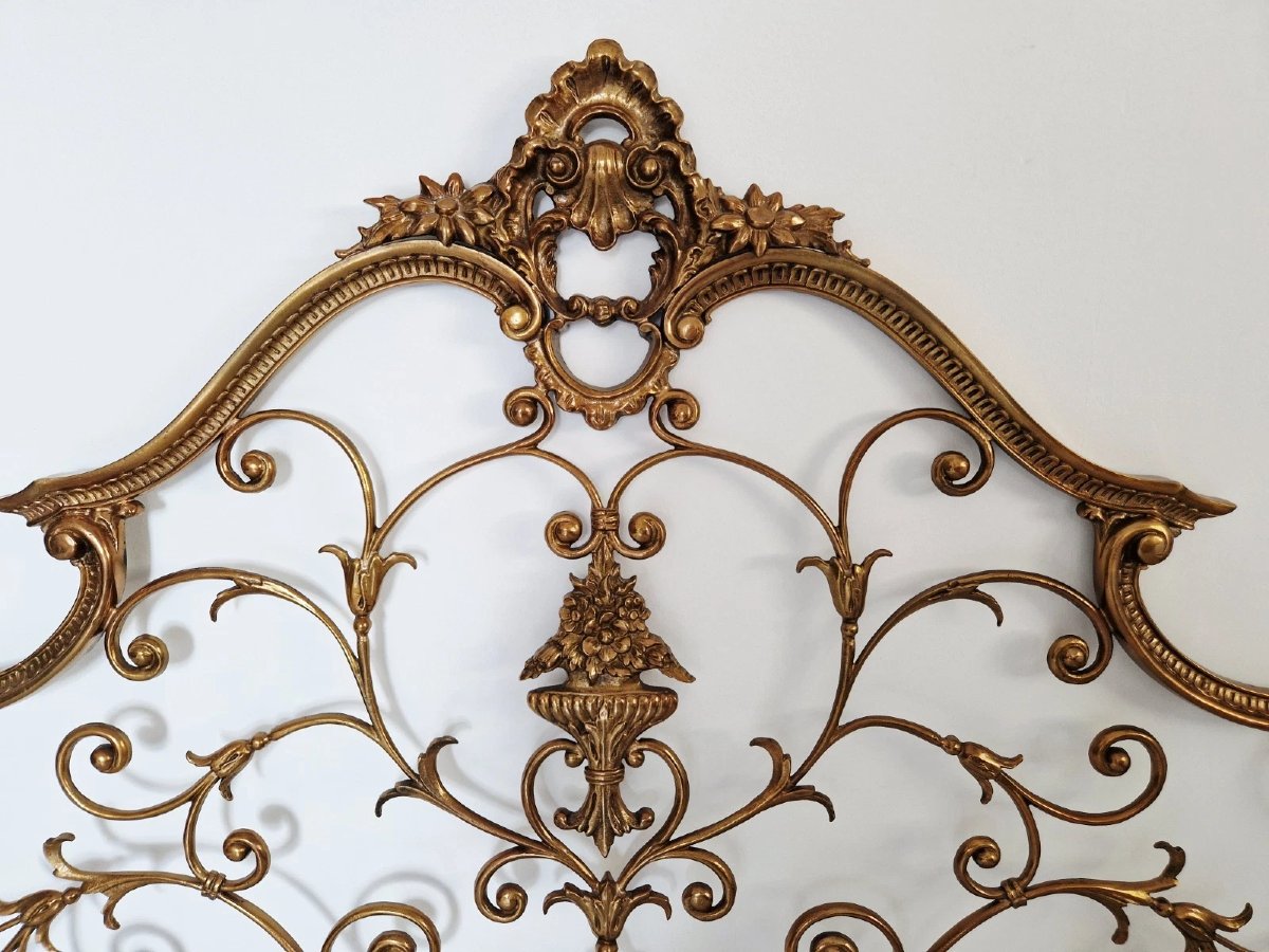 Antique Venetian Style Brass King-size Bed-photo-8