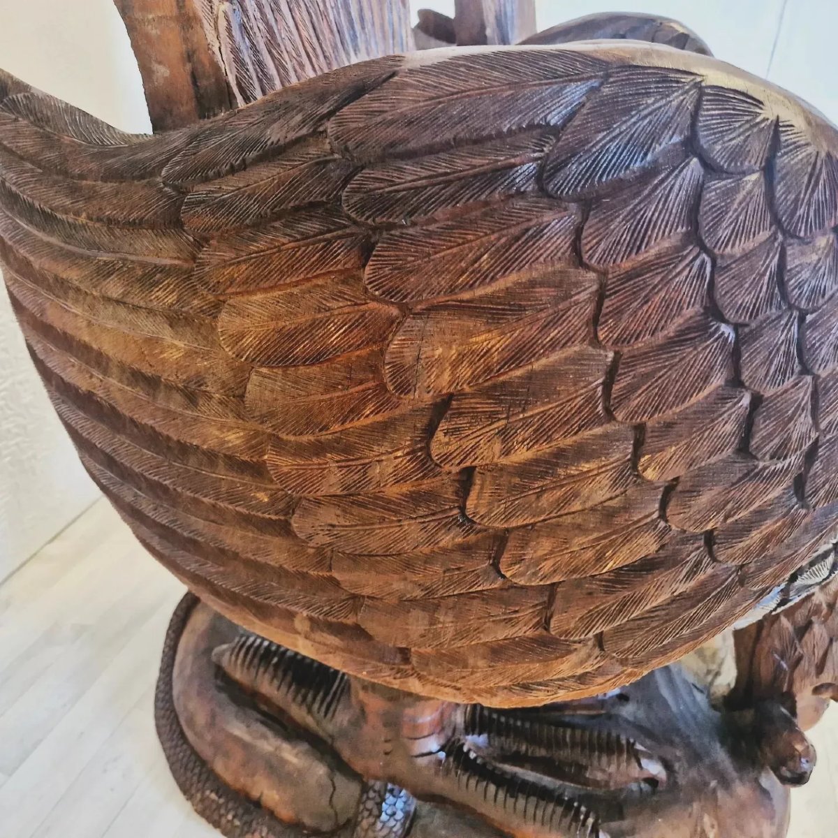 Fauteuils vintage Eagle de style brutaliste-photo-1