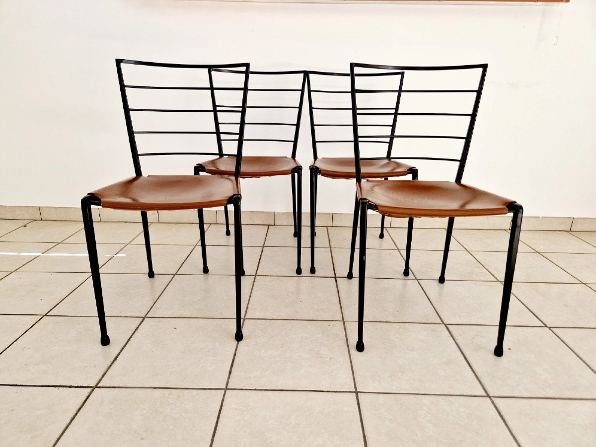 4 Vintage Staples Ladderax Dining Chairs