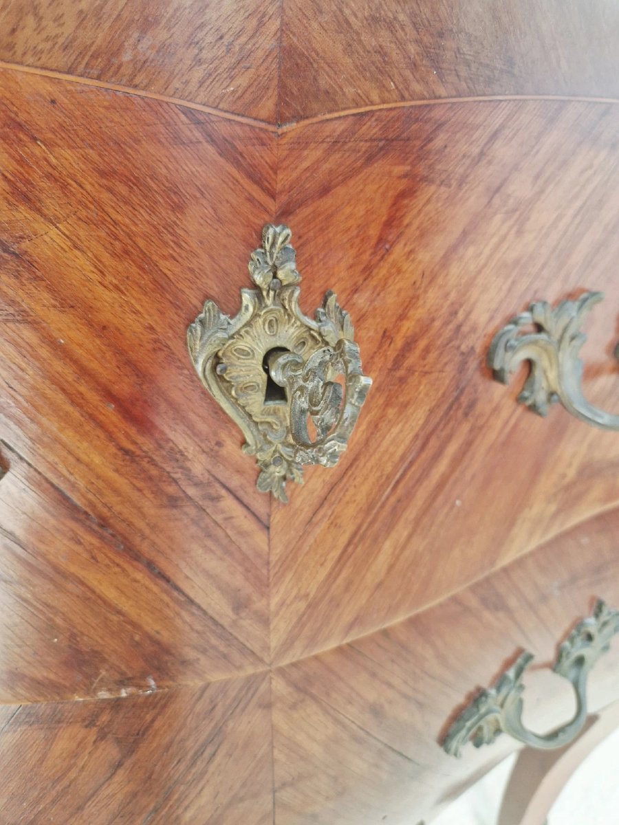 Antique French Louis XV Style Chest Of Drawers-photo-1