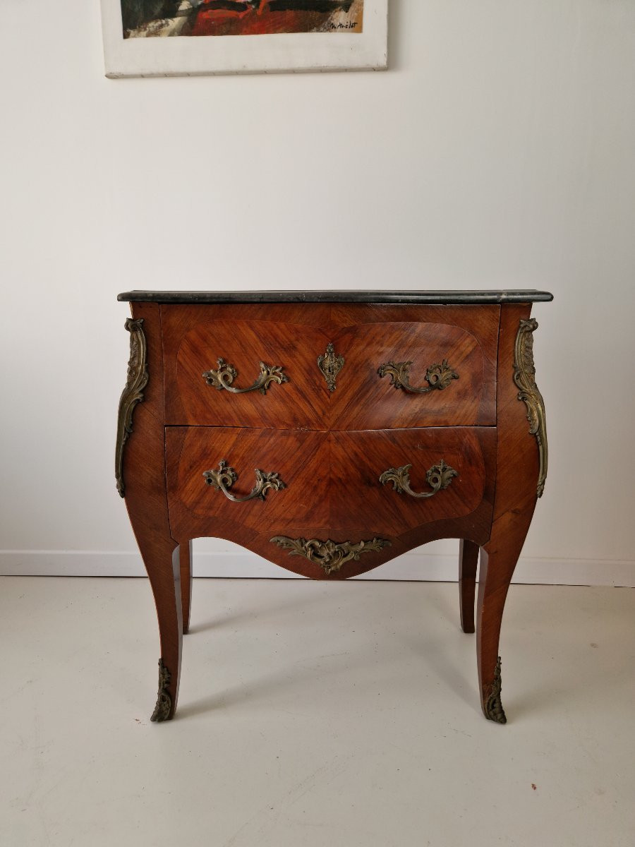 Commode ancienne française de style Louis XV-photo-6
