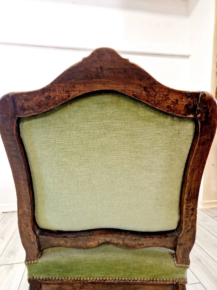 Antique French Chaise Longue Chair Louis XV Style-photo-6