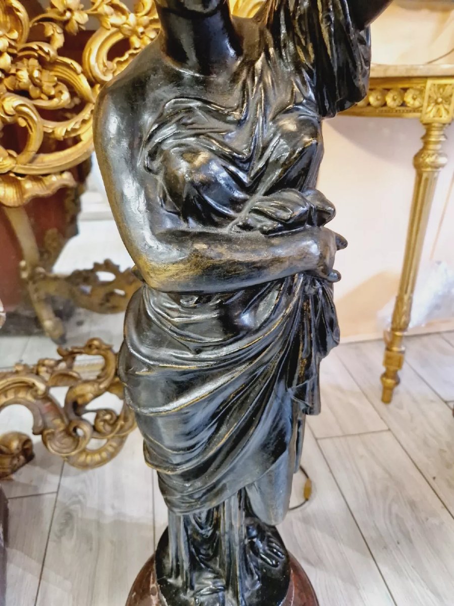 Large Antique Liberty Lamp From The 19th Century-photo-4