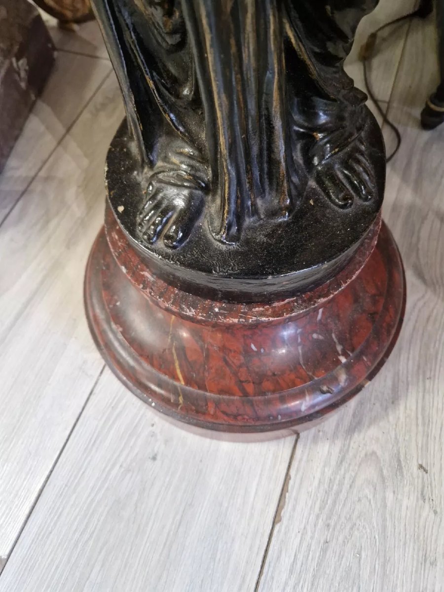 Large Antique Liberty Lamp From The 19th Century-photo-1