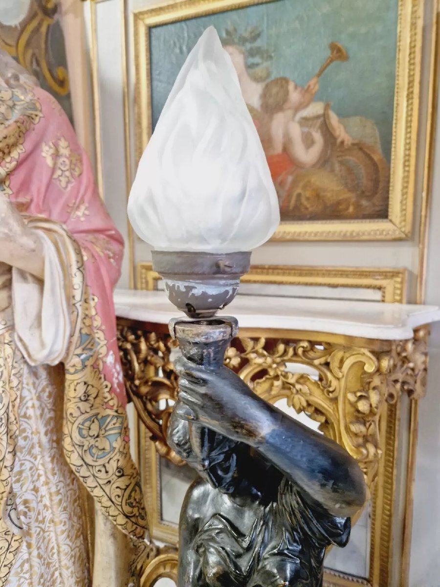 Large Antique Liberty Lamp From The 19th Century-photo-6