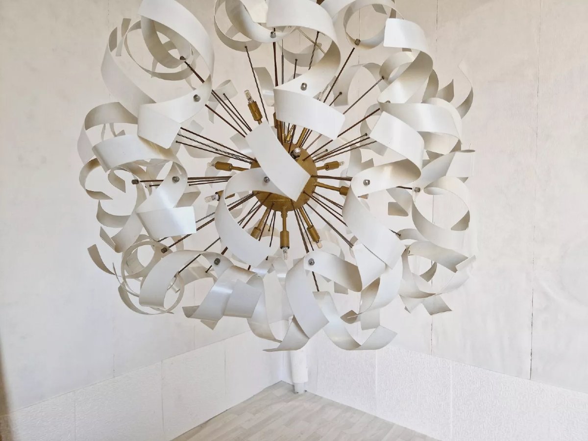 Large Vintage Sputnik-style Light Fixture, Space Era-photo-1