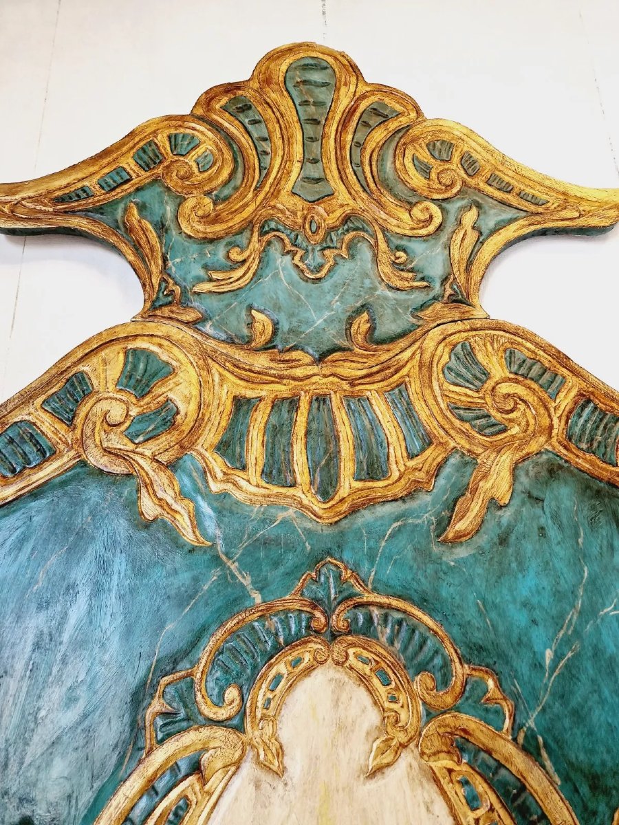 Tête de lit vénitienne vintage immense-photo-4