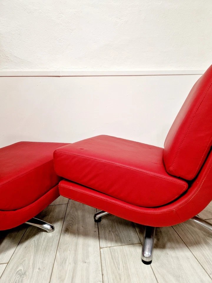 Pair Of Mid-century Style Swivel Chairs By Cajus Maelum For Fjords-photo-5