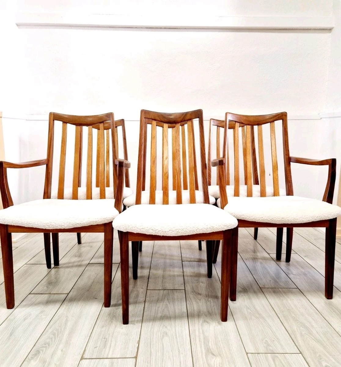 6 chaises de salle à manger G-PLAN du milieu du siècle