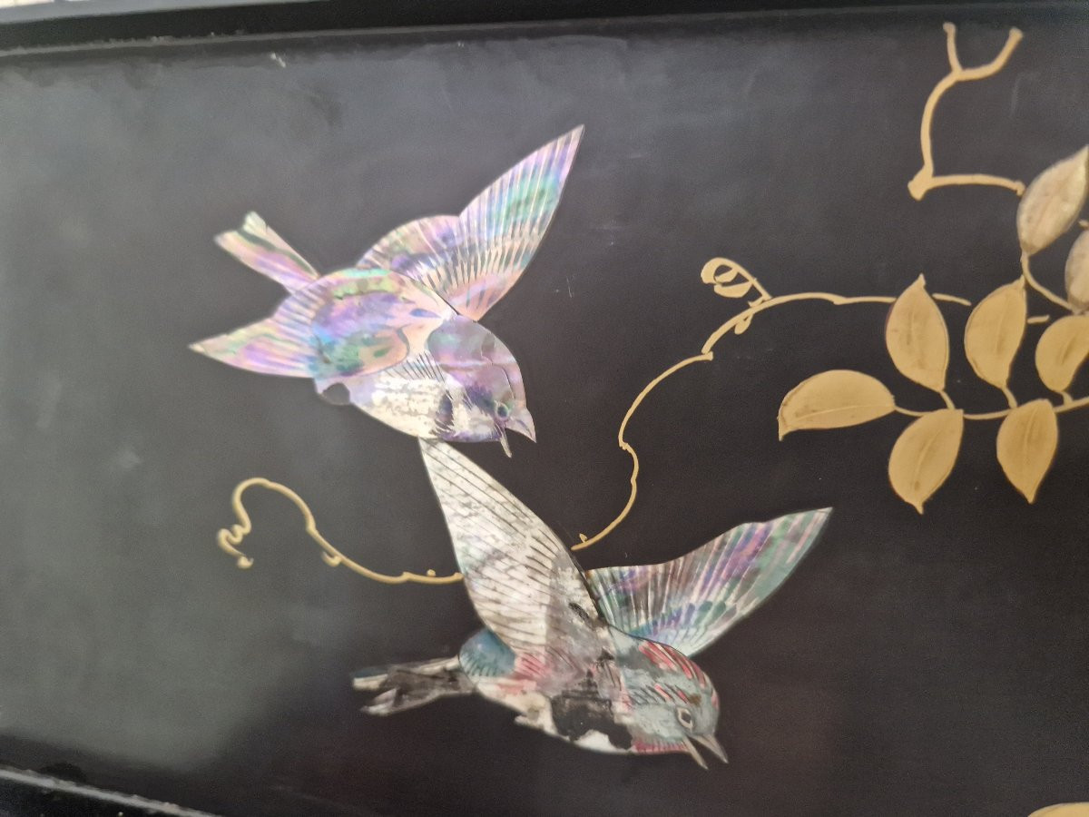 Antique Japanese Lacquered Cabinet From The 19th Century-photo-7