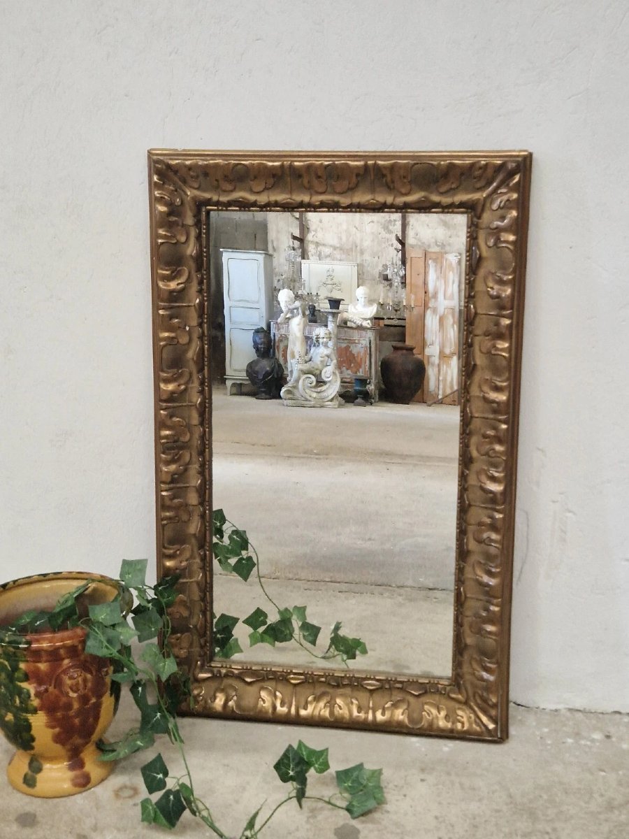 Antique French Gilded Mirror-photo-2