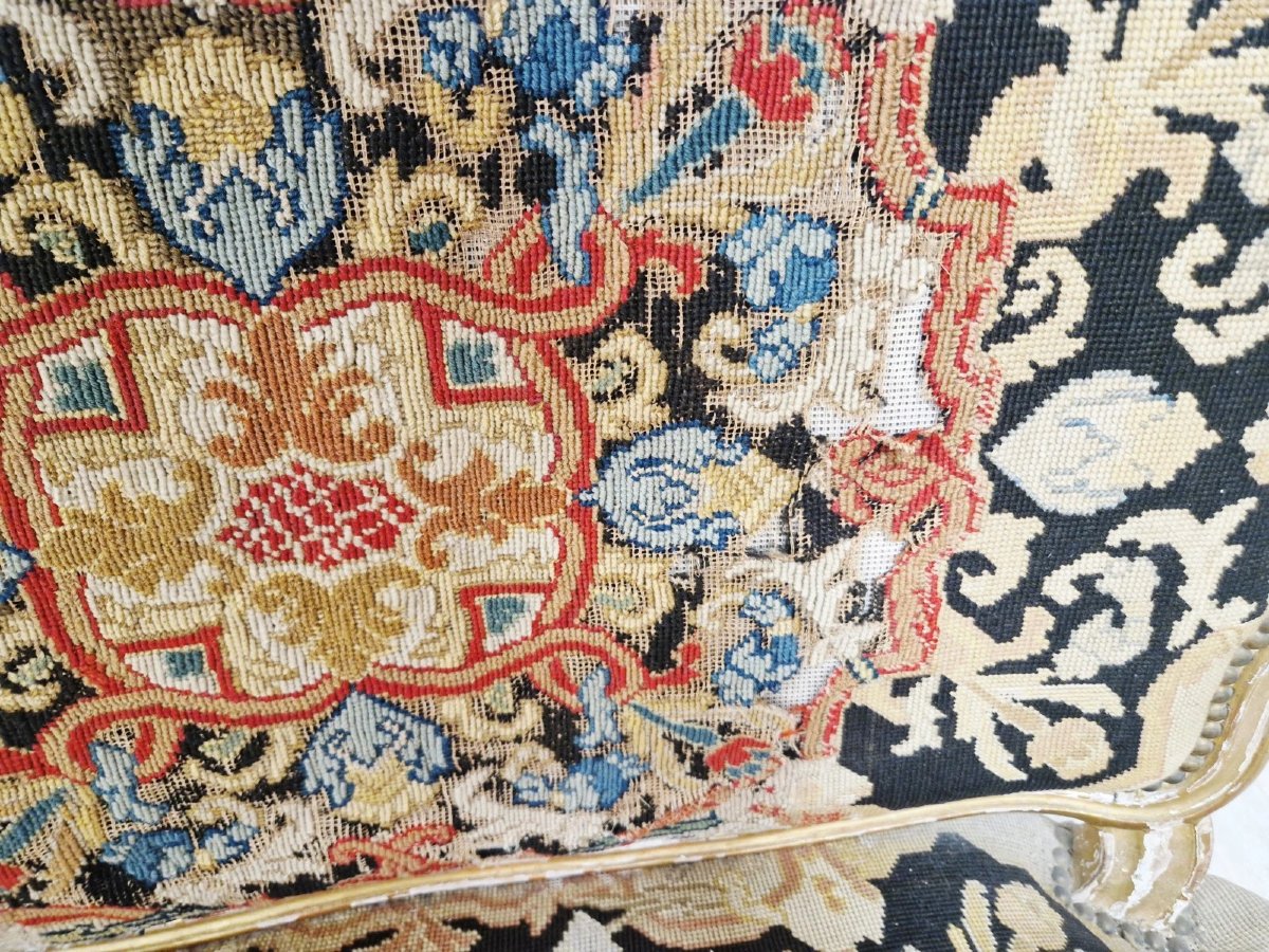 Antique French Louis XV Style Sofa-photo-2