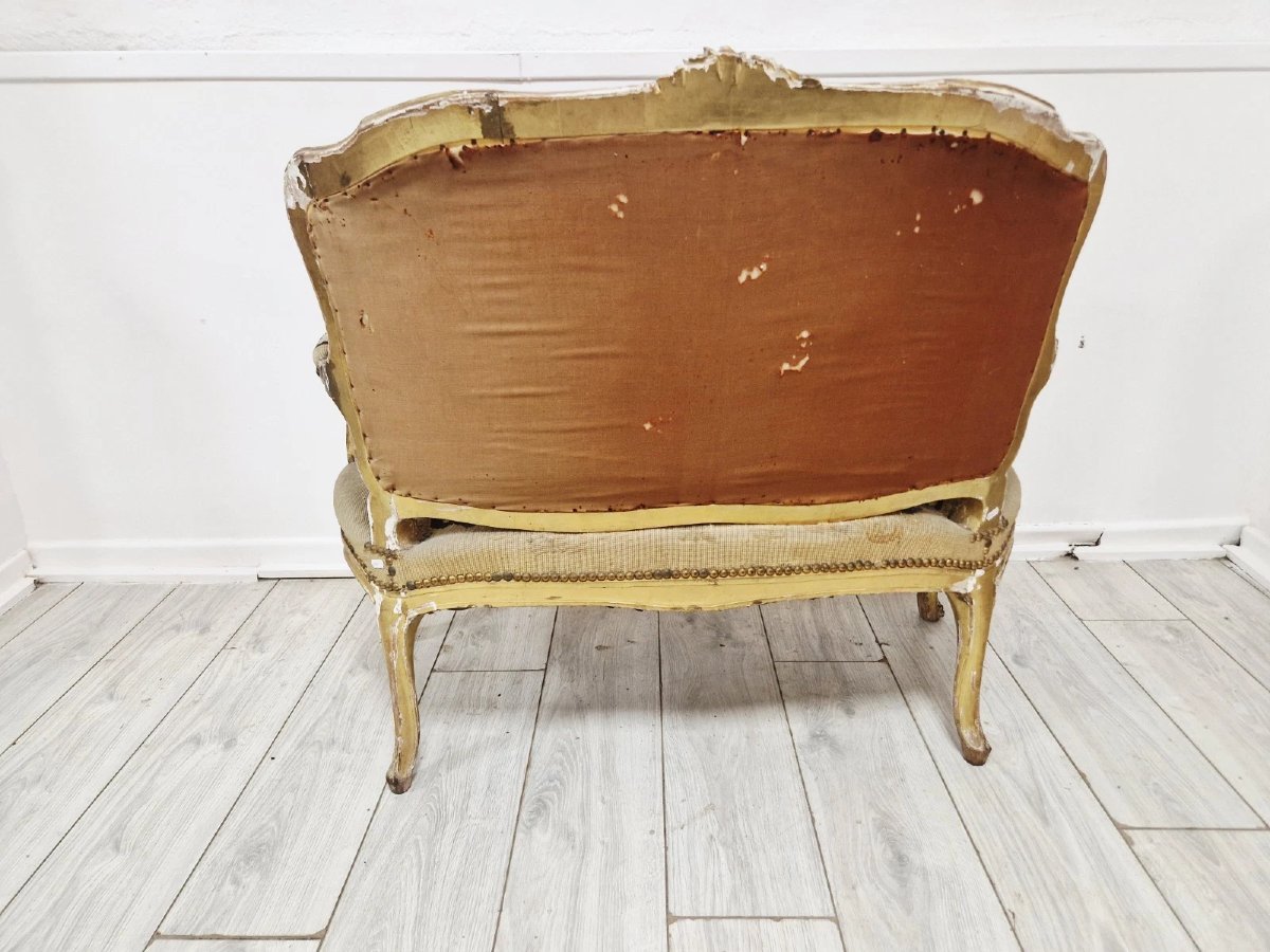 Antique French Louis XV Style Sofa-photo-3