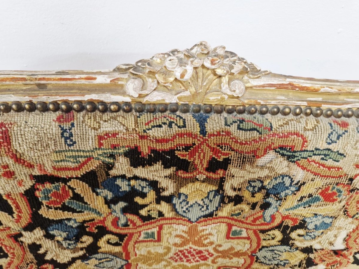 Antique French Louis XV Style Sofa-photo-1