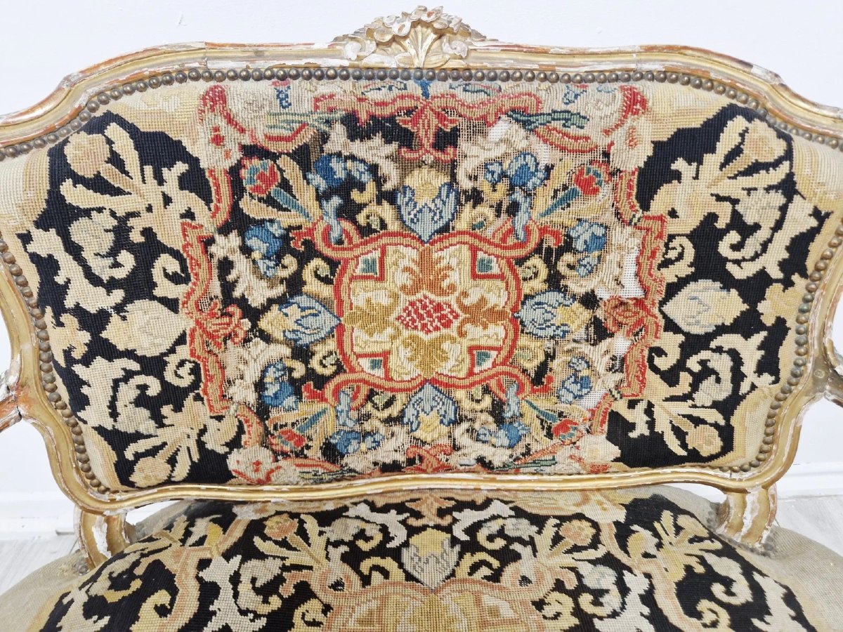 Antique French Louis XV Style Sofa-photo-6