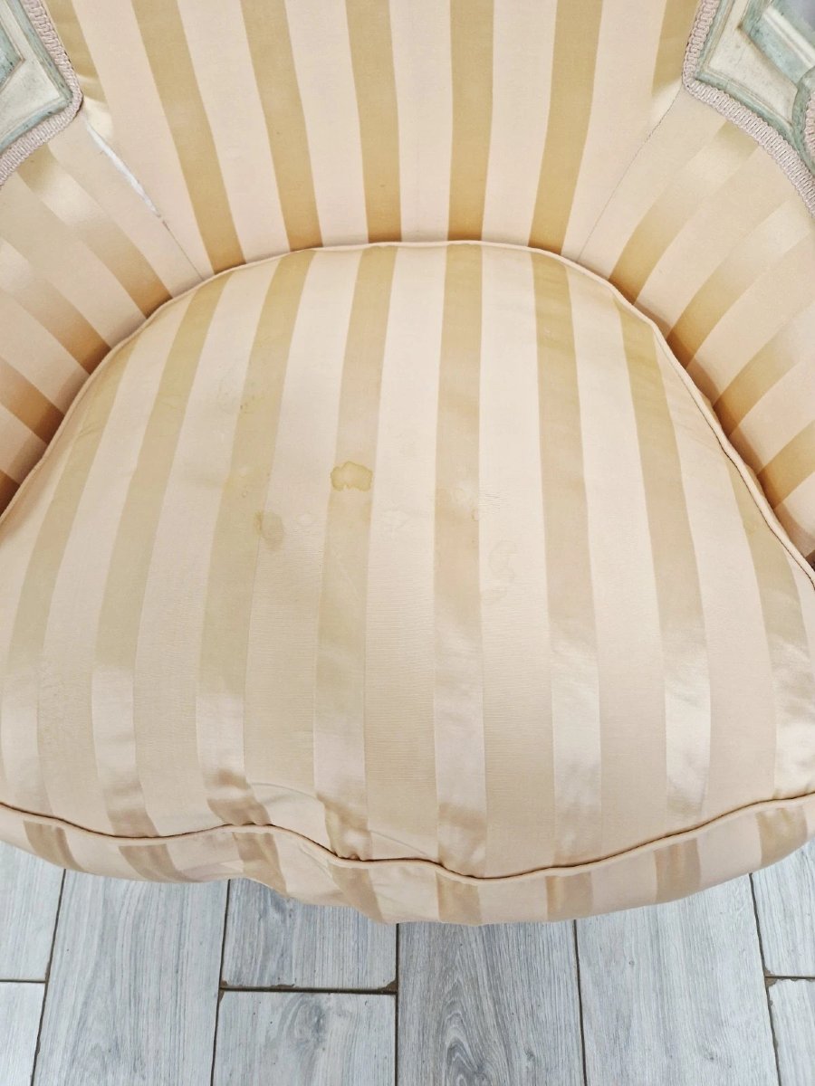 Paire de fauteuils bergères français anciens-photo-3