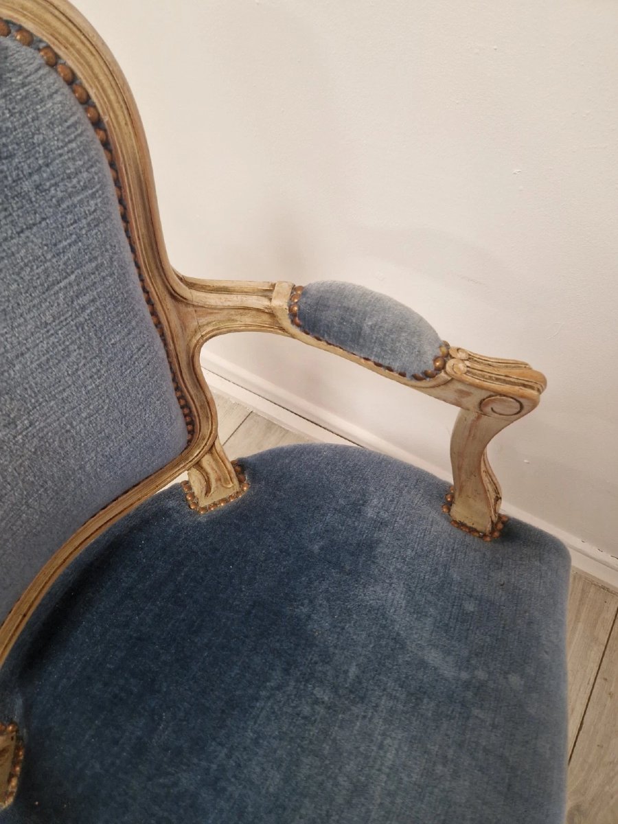 4 chaises de salle à manger françaises anciennes-photo-7