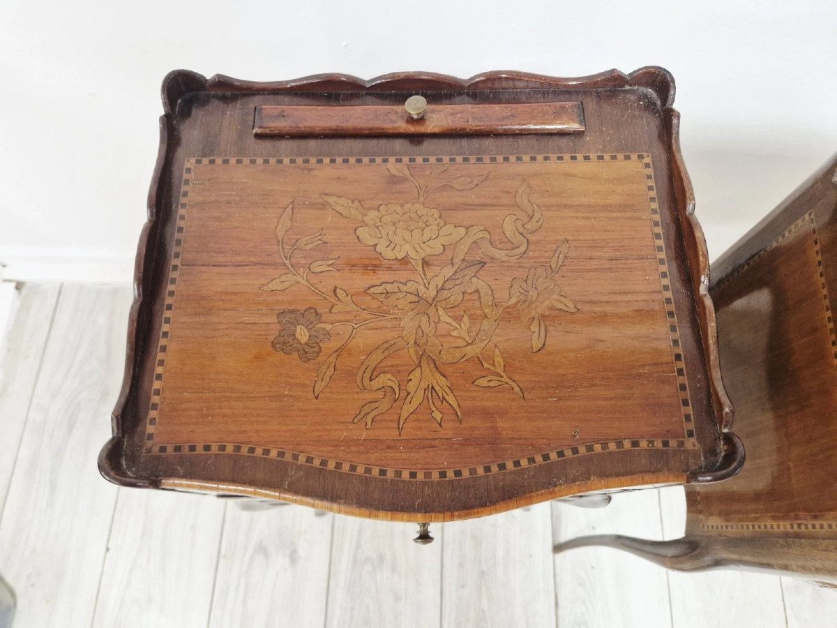 Antique French Louis XV Style Bedside Tables-photo-3