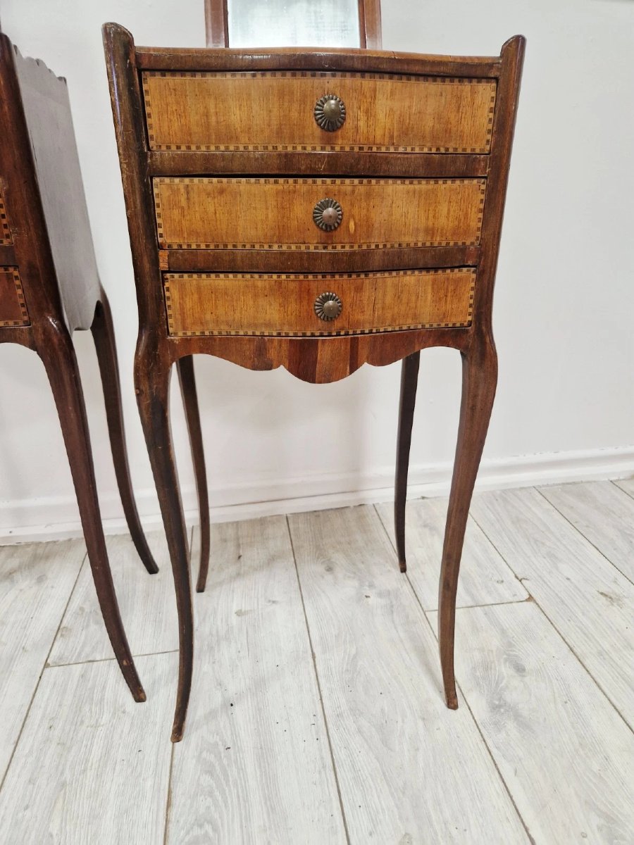 Antique French Louis XV Style Bedside Tables-photo-1