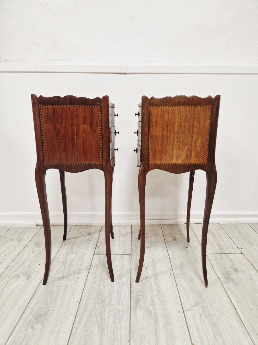 Antique French Louis XV Style Bedside Tables-photo-3