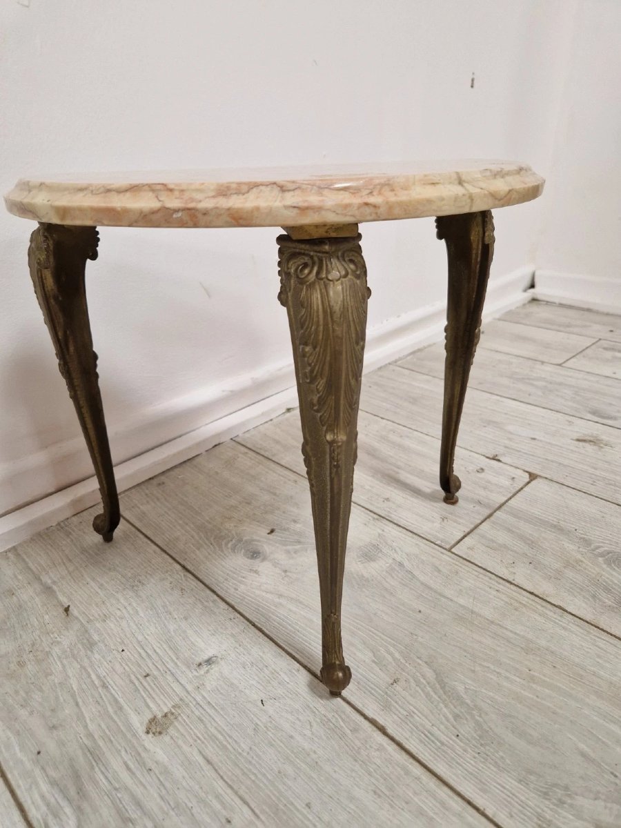 Antique French Bedside Tables With Marble Tops-photo-3