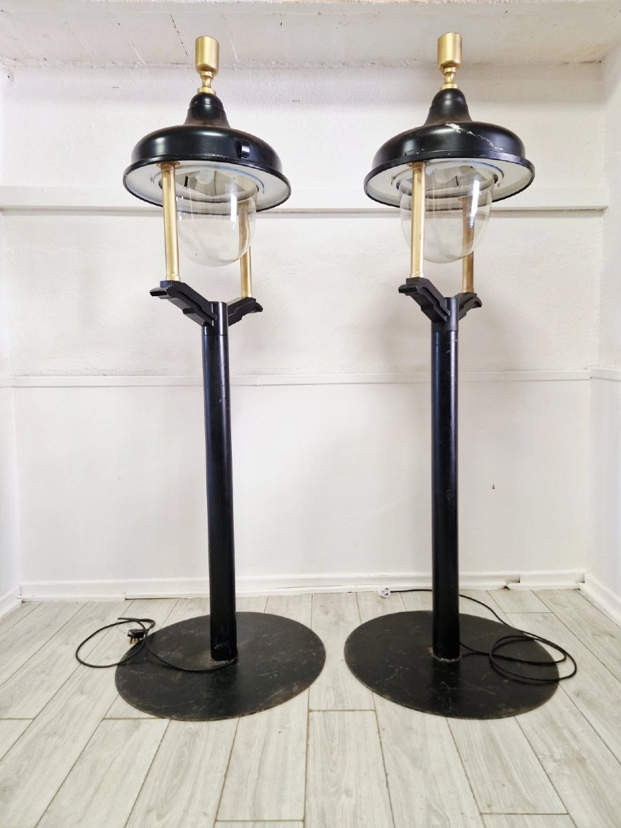 Pair Of Large Antique-style Wornum Garden Lights-photo-2