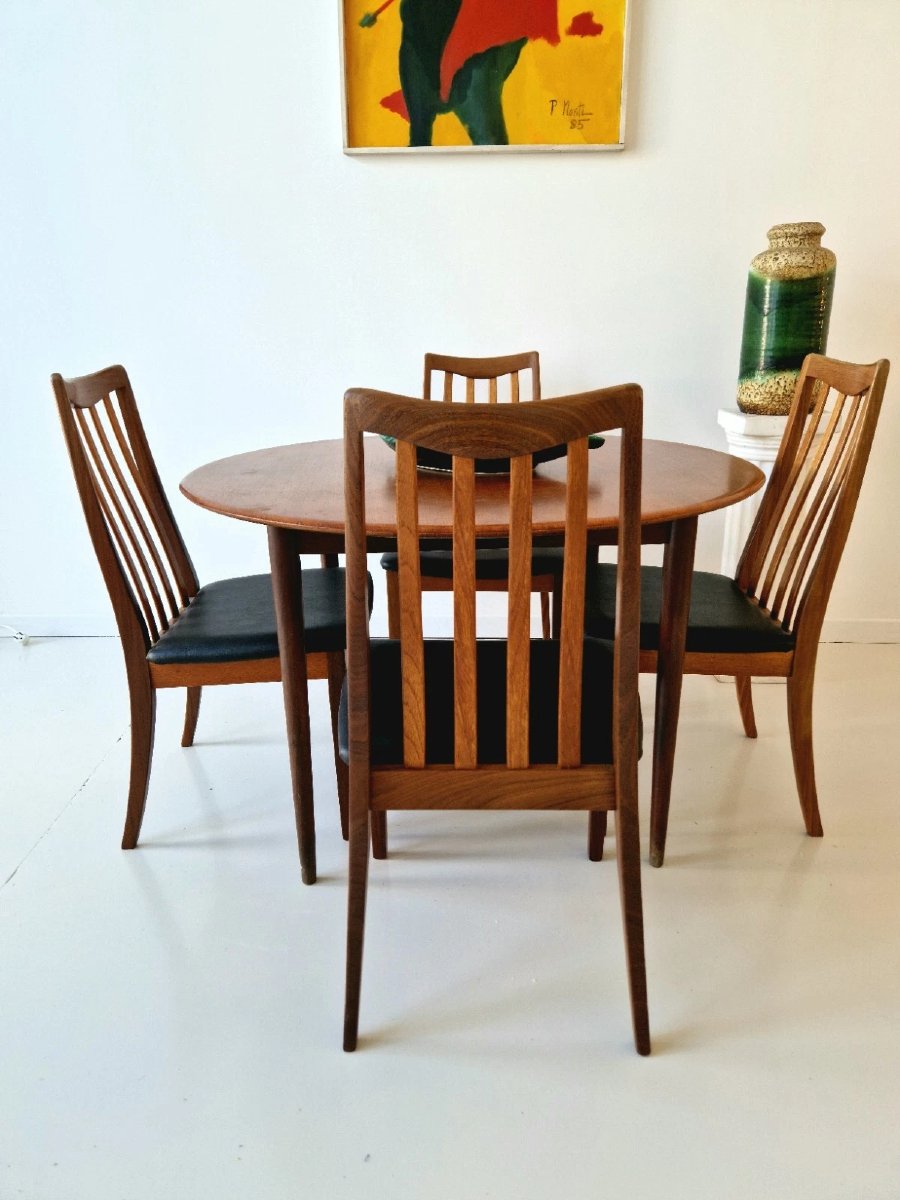 G Plan Table And Chair Set, Mid-century Style, 1950s-photo-2