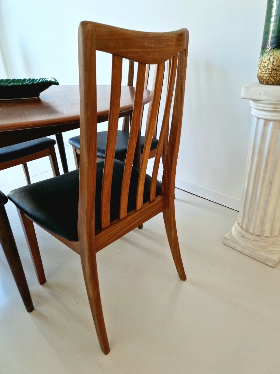 G Plan Table And Chair Set, Mid-century Style, 1950s-photo-3